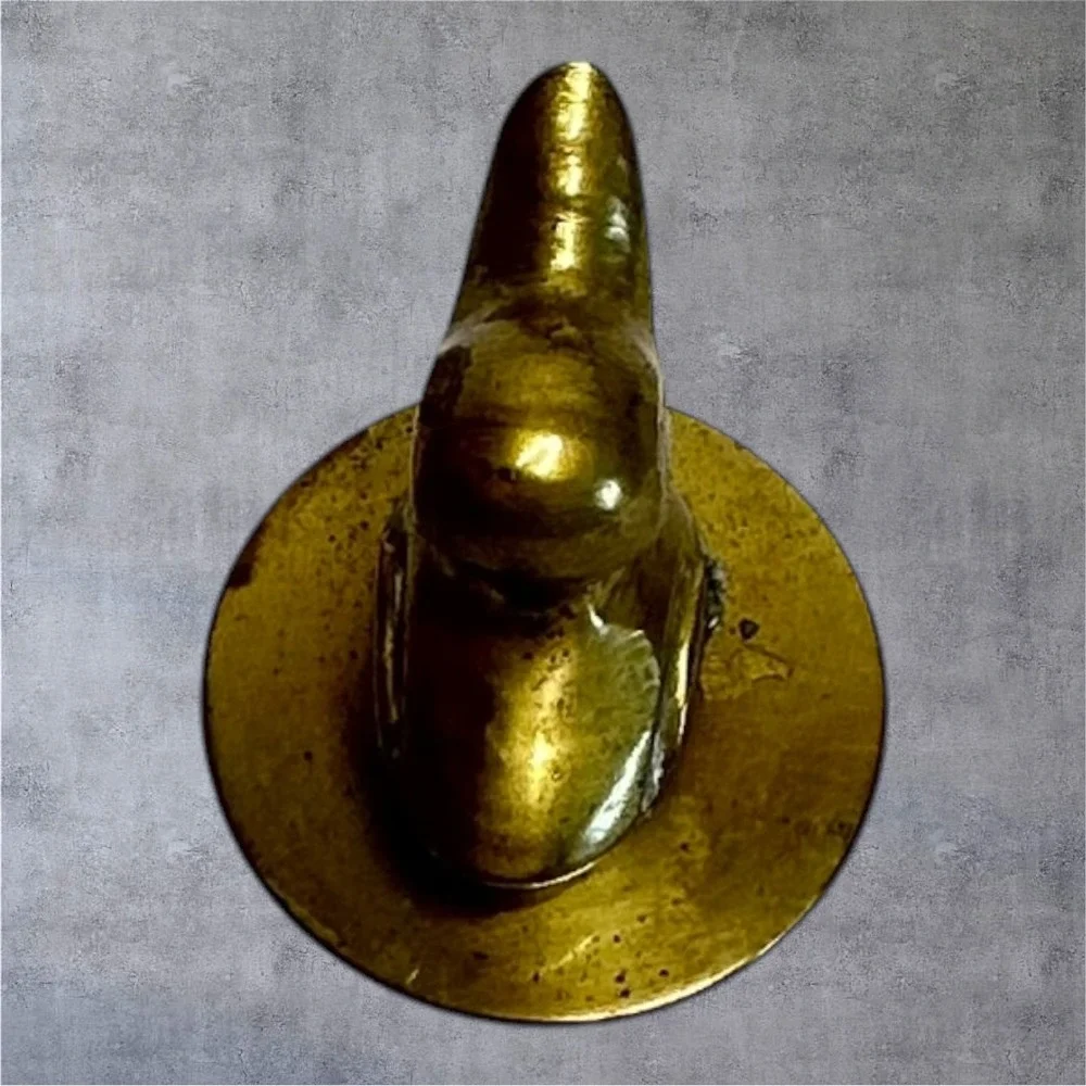 Brass Duck Figurine Small Gold Tone/Patina Vintage India MCM Decor‎